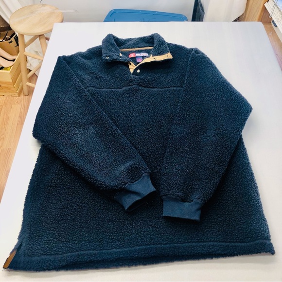 Reel Legends Navy Sherpa Pullover - Picture 16 of 16